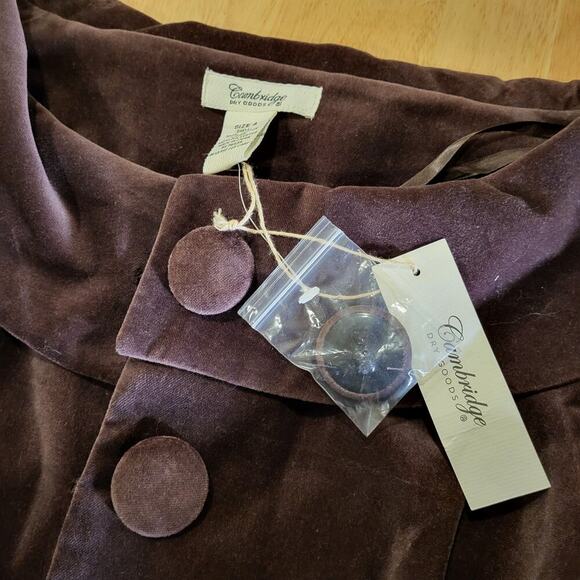 Cambridge Dry Goods Brown Velvet Blazer - Picture 4 of 12